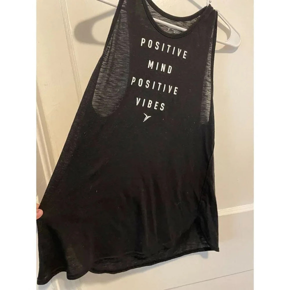 Old Navy Active Women's size Medium Positive Mind Positive Vibes Tanktop - Picture 6 of 8